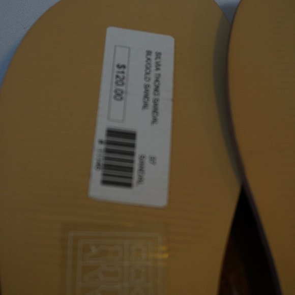 NWT Guadalupe Brown Leather Bead/Stone Thong Sandals Sz 37/US 7* - Picture 5 of 5